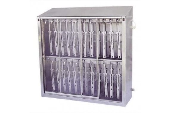 Cupboard for knives holder sterilization