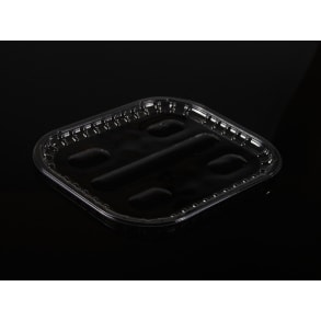 PET tray for flowpack
