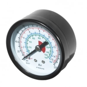 Pressure gauges 0-15 bar